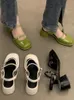 Chaussures habillées antidérapantes bout rond sandales chaussures dames décontracté été creux plage chaussures élégantes mode coréenne chaussures de fête femme conception 230921