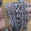 Bracelet en acier inoxydable 316L Bracelet de chaîne de bricolage pour hommes femmes câble en métal solide Hip Hop luxe Emo accessoires Kpop bijoux 230922