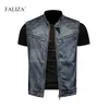 Herenvesten 2023 Hemdje Denim Vest Heren Mouwloos Jeansjasje Gepersonaliseerde Motorfiets Hiphop Streetwear Vesten Ritszakken 230922