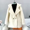 Giacca da donna in pelliccia sintetica stile orsacchiotto in lana di agnello addensata da donna Cappotto caldo con cappuccio in montone di pecora Lady JT3390 230922