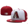 Cappellini da baseball Est Moda uomo Cappelli snapback hip-hop Arizona Flat Peak Fl Taglia Chiuso Tutto il team montato in 7-8 H6-7.14 Consegna drop Acces Dhbyj