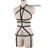 Suspenders HANAERNES Women Bandage Bra Elastic Cage Bra Lingerie Open Cup Sexy Erotic Openwork Bustier Garter Belt 230921