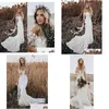 Other Dresses Dress Elegant Boho Lace 2022 Country Vestido De Noiva Off The Shoder Short Sleeves Bride Bridal Gowns Drop Delivery Part Dhzh6