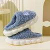 Slippers Household Warm Korean Trend Men Winter Plush Indoor Home Thick Sole Soft Couple Anti Slip Durable Cotton Shoes