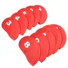 Autres produits de golf 10pcs / set fer tête couvre club de protection noir rouge bleu protecteur accessoires 230922