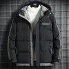 Mensjackor Autumnwinter Fashion Casual Pure Color Cotton Padded Jacket med fleece och tjock varm högkvalitativ kappa 230922