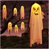 Party Decoration Halloween Ghost Festival Outdoor Scene Layout Props Horror Chandelier Led Flashing String 220928 Drop Delivery Home Dhptp