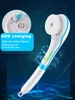 Other Home Garden Electric Bath Brush Foot Face Back Massage Brush Bath Artifact Bathroom Cleansing Long Handle Multi-function Shower Brush 230921