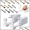 Piercing Kit Kits Tattoos Art Health BeautyDisposable Safe Sterile Pierce Unit för Gem Nose Studs Piercing Gun Piercer Tool Hine Kit Dhu0g