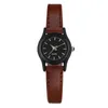 Zegarek na rękę 100pcs/partia Para Watch Women's Men's Simple Black Case Kwarc Kwarcany Prezent ze ręką na rękę