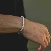 Charme Bracelets Fashioh hip hop 5mm cz tennis bracelet zircon perles hommes bracelet chaînes brin bracelets pour femme pulseiras bijoux argent cristal bracelets Q230922