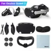 VRAR Accessorise VR Touch Controller Shell Copriobiettivo Asta Maniglia Impugnatura Set di coperture protettive per Oculus Quest 2 Accessori custodia VR 230922