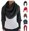 Шарфы, женский вязаный шарф с рукавами, теплый женский свитер, топы с длинными рукавами, женские шали DF279