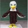 Venda de fábrica profissional personalizado careca a águia mascote traje dos desenhos animados longo pelúcia águia careca personagem roupas festival de halloween