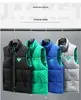 Designer Hommes Gilet Hiver Nouvelle Affaires Casual Poche Chaud Gilet Hommes Automne Vêtements Sans Manches Manteau Veste Vert Gilet M-3XL