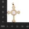 Chains Mens Womens Greek Orthodox Floral Rose Roman Catholic Church Cross Pendant Necklace Religious Jewelry