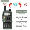Walkie talkie baofeng uv-s9 plus v2 10w tri-power walkie talkie vattentät cb radio sändtagare lång räckvidd uppgradering av UV-5R bärbar radio 230922