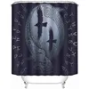 Rideaux de douche Rideau de douche Viking Vintage navire de guerre des Vikings Drakkar anciennes Runes scandinaves et nordiques ensemble de décoration de salle de bain accessoires 230922