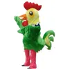 2024 offre spéciale Costume de mascotte de coq vert costumes vêtements de fête publicité Halloween mascotte Fursuit