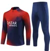 23 24 PSGE SUCHORES DE CONTINACIÓN DE FUNDO MEN MEN TUTA MAILLOT Jerseys Chaqueta Kit 2023 2024 Paris Mbappe Mens and Kids Soccer Soutk Sourging Survetement