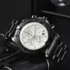 Bitling Endurance Pro Chronograph Quartz Black Dial Multifunctional Fashion Business Sports Calendar stainless steel Strap Men Watch b001