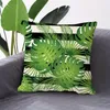 Pillow 15.7" Digital Printed Zipper Linen Throw With Core