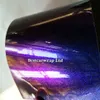 Фиолетово-синяя жемчужная глянцевая виниловая пленка-хамелеон с воздушными пузырьками, блестящие шлепанцы, блестящая жемчужная наклейка для автомобиля, размер 1 52 295h