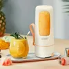 1 mixeur portable Pruk – Mini mixeur à une main pour shakes et smoothies – Mélangeur personnel de 340,2 g avec batterie rechargeable USB – Presse-agrumes sans BPA