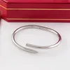 bracciale rigido Juste a Clou Bracciale per unghie Gioielli di lusso bracciale rigidoSet Auger Lovers Uomini e donne 16 19 Cm Oro rosa Acciaio al titanio255M