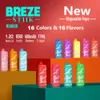 new style disposable vape Breze Stiik BS 8500 puffs vape disposable puff featured e cigarette mesh coil 17ml pod 16 flavors vapes rechargeable available big vapor pen