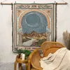 Blankets Textile City Ins The Moon Tapestry Camping Blanket Outdoor Bohemian Picnic Blanket Home Decorative Carpet Sofa Cover 125x150cm HKD230922