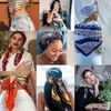 Halsdukar silkes halsduk kvinnor sommar klassiker svart vit rutig tryck tunt foulard kvinnlig halshakare bandana cheveux luxe pannband headscarf