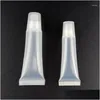 Packaging Bottles Wholesale 10Pcs 5Ml/10Ml Bottle Refillable Empty Cosmetic Tubes Lip Gloss Clear Containers Makeup Tools11 Drop Del Ot5Vb