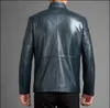 Men s Leather Faux Sheepskin Man Parka Real Casual Blue Genuine Jacket Men Motorcycle Coat Jaqueta De Couro FYY607 230922