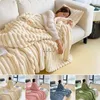 Blankets Soft Blanket INS Solid Color Sofa Cover Winter Warm Bedspread on The Bed Office Air Conditioning Blankets Bedroom Decoration HKD230922