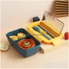 Lunch Boxes Microwave Box Containers With Compartments Bento Japanese Style Leakproof Food Container For Kids Tableware 20220902 Dro Dh4Se