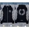 Vestes de luxe pour hommes Sweats à capuche Marque Hearts Ch Sweatshirts Designers Zipper Pull à capuche Hommes Femmes Pull Sanskrit Horseshoe Sweat à capuche Tops Manteau Veste 2ASE