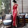 Etnik Giyim Eski Şangay Mxai Cheongsam Vintage Çin Uzun Partisi Gecikme Oriental Kadınlar Zarif Qipao Vestido 5xl