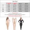 Arm Shaper Long Sleeve Full Body Shapewear Bodysuit midjetränare Kontroll Mage Slim Legging Viktförlust Korrigerande 230921