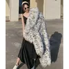 Women s Fur Faux winter imitation fur young leopard print coat long knee length mink 230922