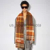 Scarves Scarves Sacrf Cashmere Scarf Unisex Blanket Women's Type Colorful Checkered Tassel Imitationnpij x0922