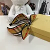 23ss designer women Headbands Bow decoration girl headwear Multi color plaid design Hair Jewelry Including box Holiday gifts