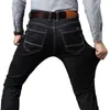 Jeans para hombres Moda Tallas grandes Elásticos Hombres Pantalones de mezclilla casuales Slim Fits Cowboy Pantalones negros Ropa