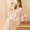 Women's Sleepwear Nightgown Chinese Vintage Night Dress Women Ancient Style