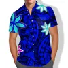 Herrklänningskjortor Pocket Kort ärm Samoan Puletasi Vintage Polynesian Tribal Print Match Men Tops Plus Size Island Wear Viking Clothes 230921