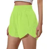 Lu Lu-64 Women Yoga Outfits Lu Lulemom che corre con la tasca con cerniera Lu Lu Gym Ladies Ladies Casual Stiss Shorts Shiess Shorts