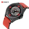 Curren Fashion Classic Black Business Men Watches Date Quartz Wrist Watch Leather Strap Clock Erkek Kol Saati234s