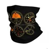 Bandanas Cockpit Six Dials Flugsimator Pilot Bandana Halswärmer Damen Winter Wandern Ski Schal Gamasche Flugzeug Flugzeug Gesicht Drop D Dhl3O