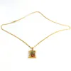 Loyal Holy Pendant Mother 18 K Yellow Solid Gold GF CZ Lady Mary Goddess Icon Fine Necklace Chain 600mm 24 Inch220e