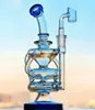9inches tall 14 mm joint branch design Perc Water Glass Bongs hookahs Pipes percolator Recycler oil rig bongs dab Rigs 6.2inch